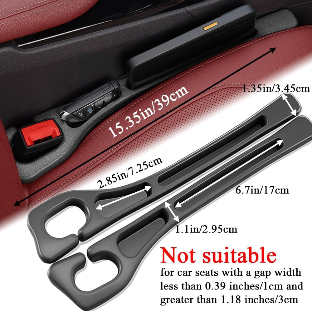 Say goodbye to lost items in your car! 🚗✨ Check out our Universal Car Seat Gap Filler Organizer - perfect for SUVs and trucks! 🖤 2-pack for extra storage and convenience! #CarAccessories #OrganizationGoals