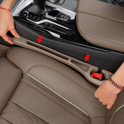 Car Seat Gap Filler Organizer Universal for Car SUV Truck Accessories Seat Gap Plug Blocker with Storage Slot Brown 2 Pack