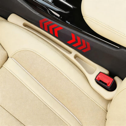 Car Seat Gap Filler Organizer Universal for Car SUV Truck Accessories Seat Gap Plug Blocker with Storage Slot Beige 2 Pack